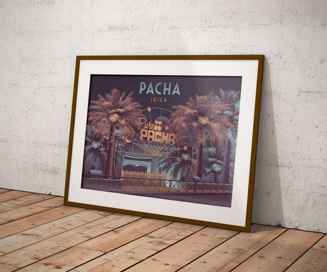 Pacha Nightclub Ibiza Travel Poster