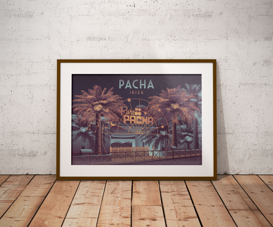 Pacha Nightclub Ibiza Travel Poster