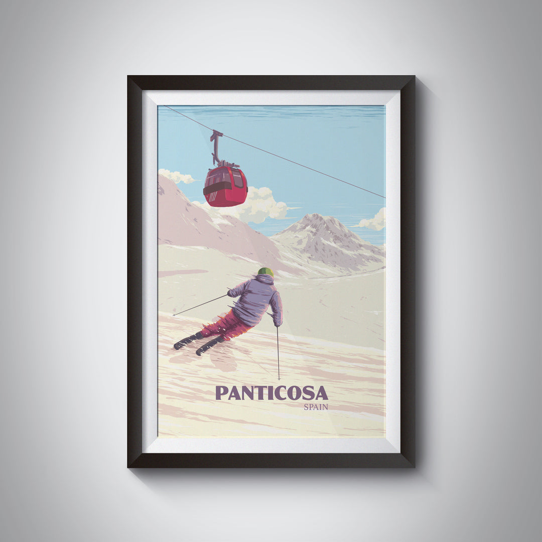 Panticosa Spain Ski Resort Poster