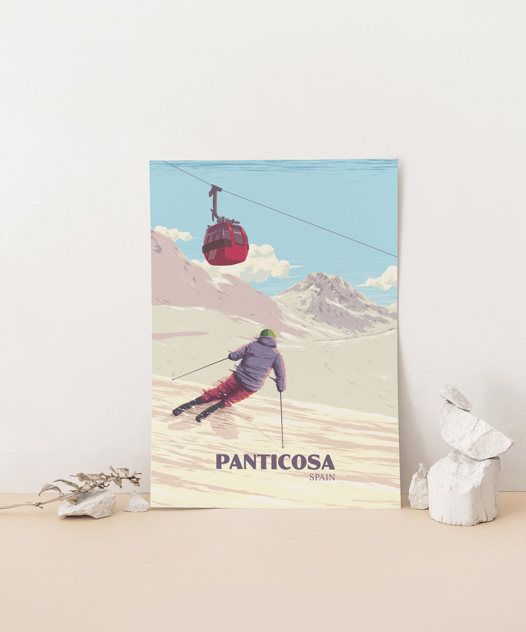 Panticosa Spain Ski Resort Poster