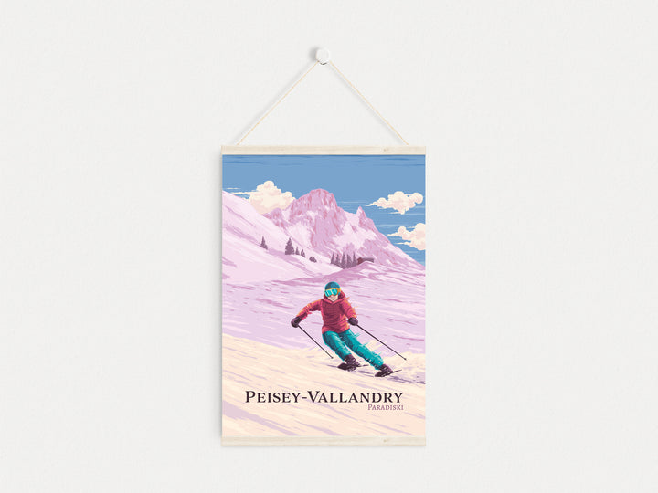 Peisey-Vallandry Ski Resort Travel Poster