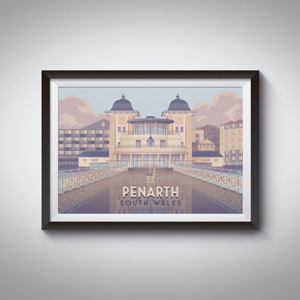 Penarth South Wales Travel Poster