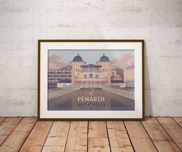 Penarth South Wales Travel Poster