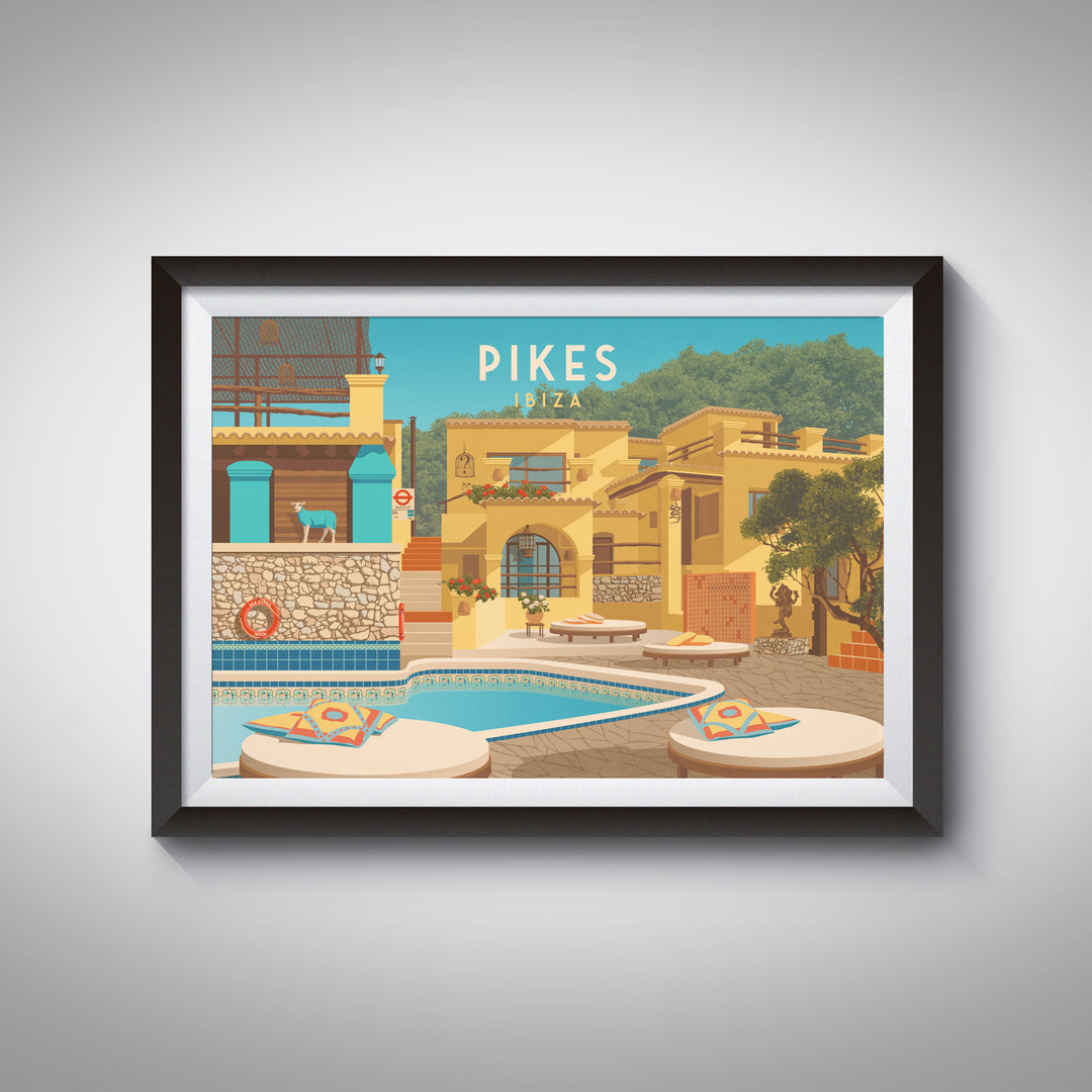 Pikes Ibiza Nightclub Poster