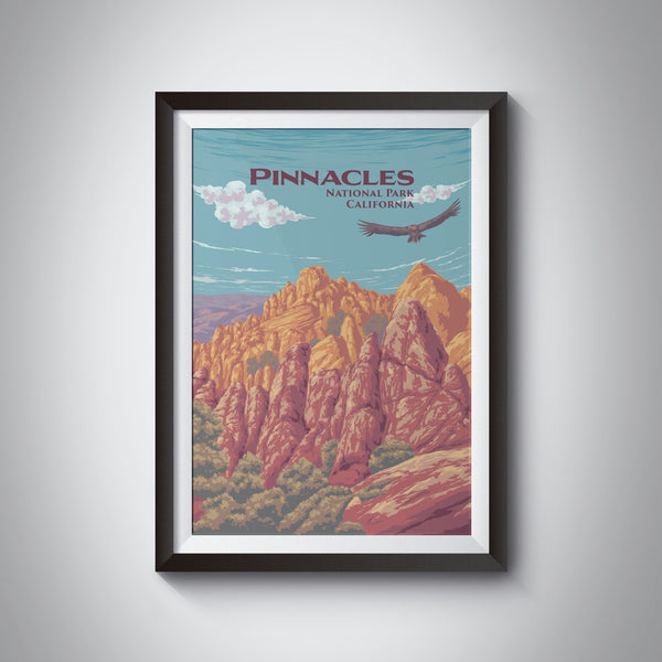 Pinnacles National Park Travel Poster