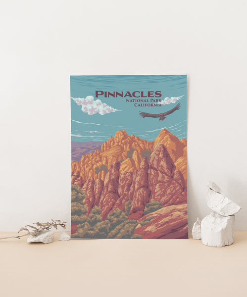Pinnacles National Park Travel Poster