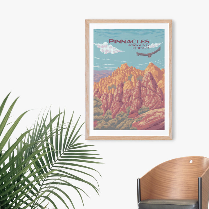 Pinnacles National Park Travel Poster