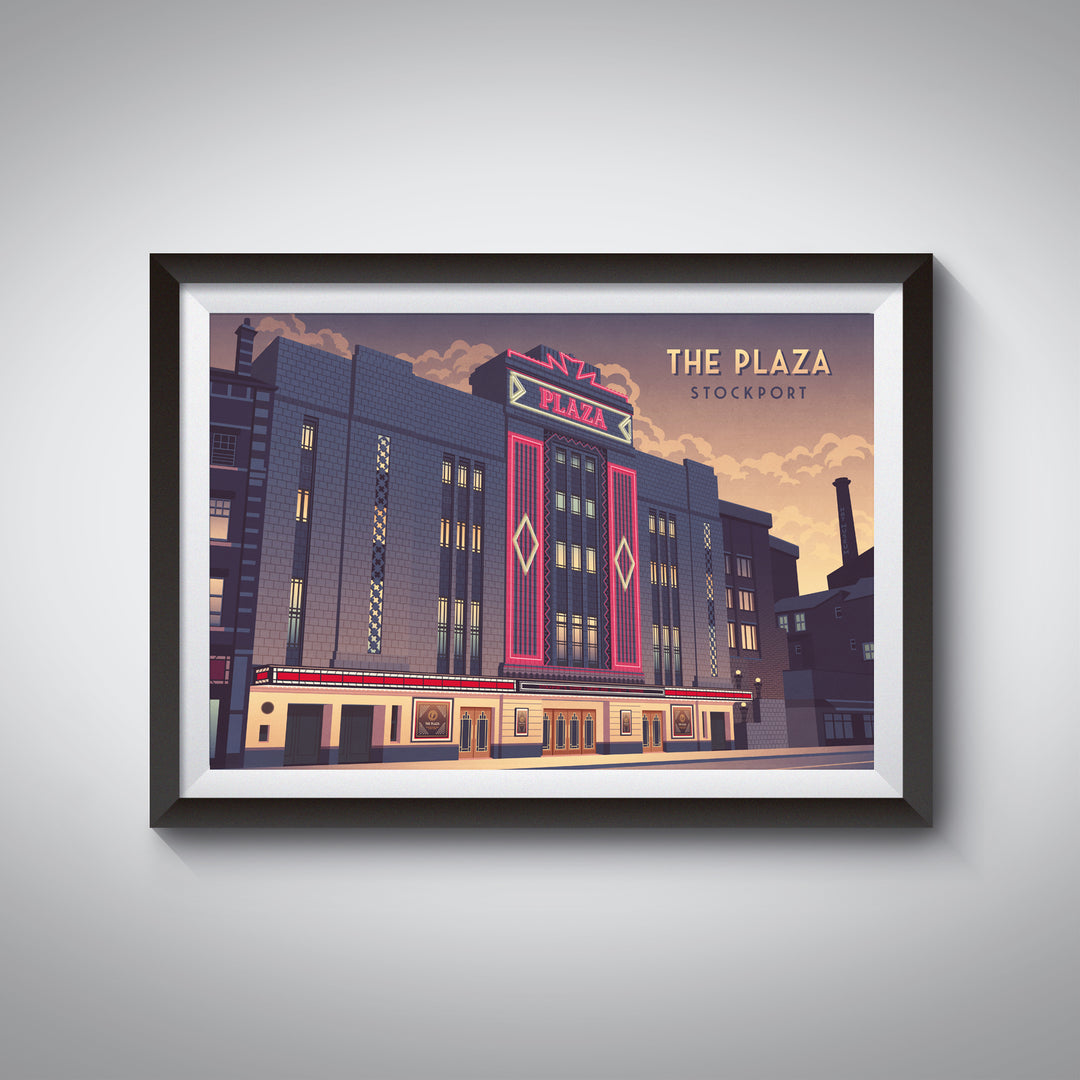 Stockport Plaza Travel Poster