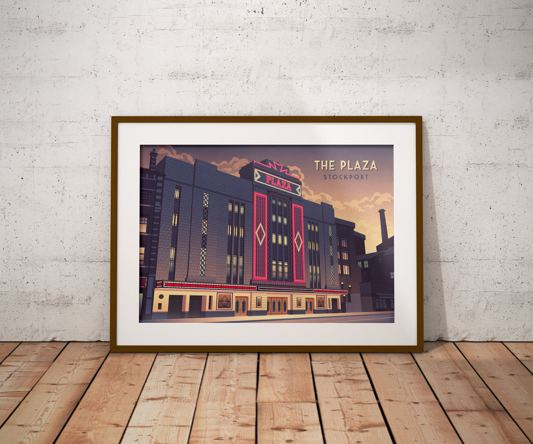 Stockport Plaza Travel Poster