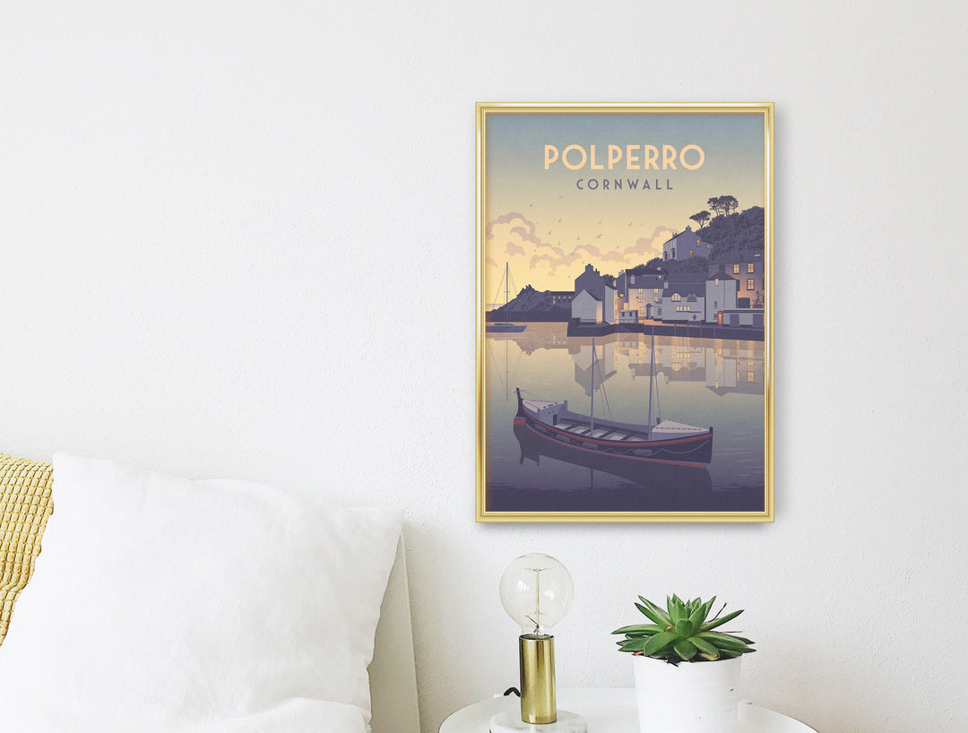 Polperro Cornwall Travel Poster