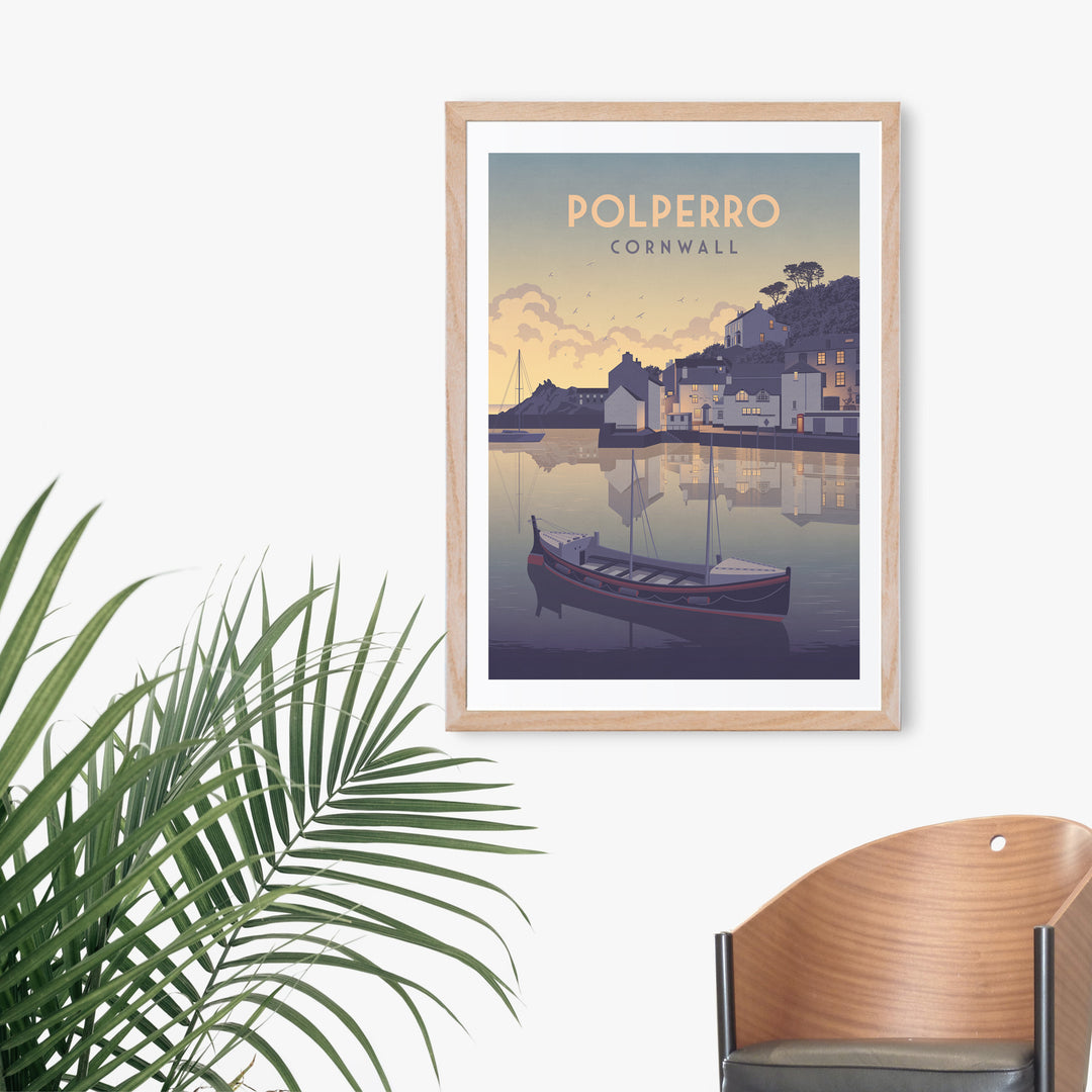 Polperro Cornwall Travel Poster