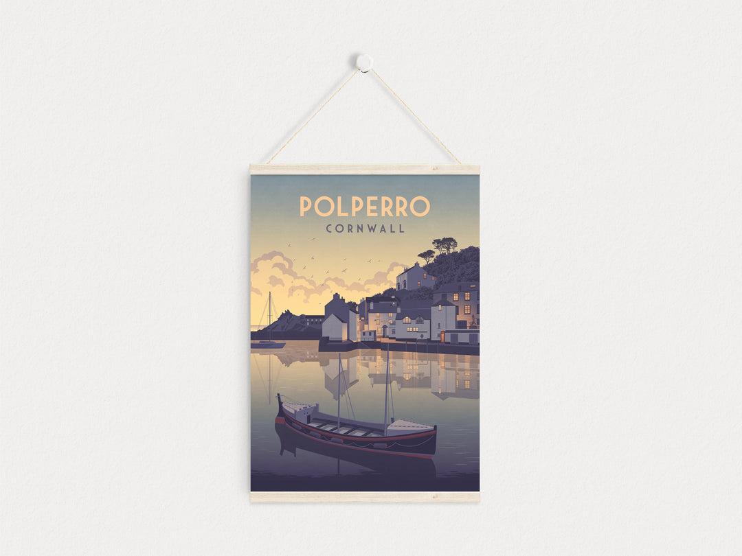 Polperro Cornwall Travel Poster