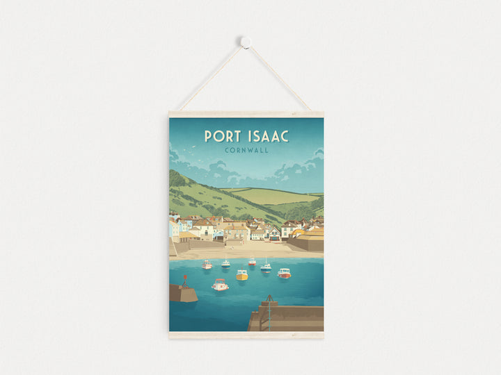 Port Isaac Cornwall Travel Poster