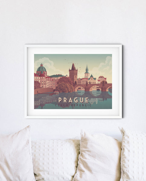 Prague Czech Republic Travel Poster