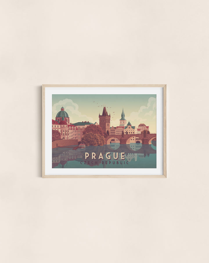 Prague Czech Republic Travel Poster