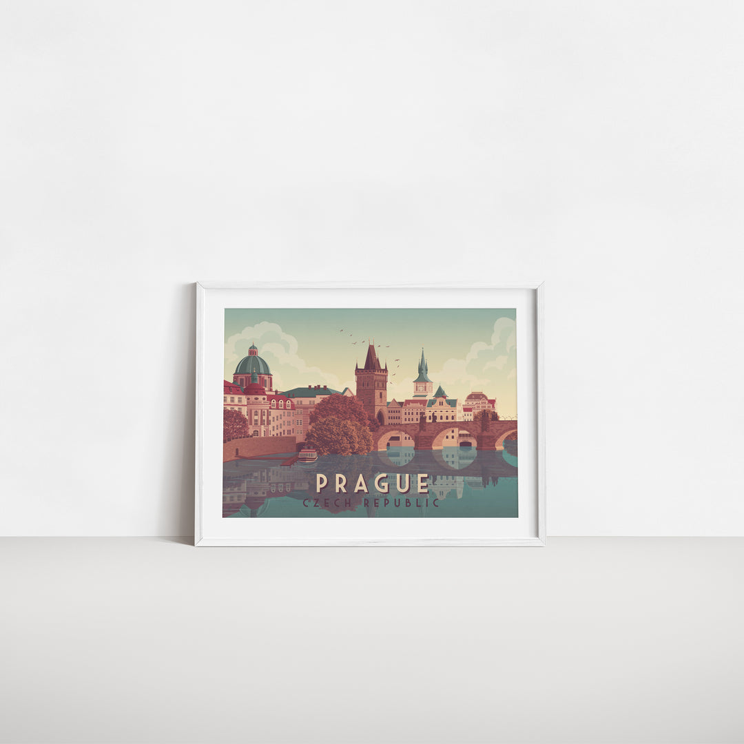 Prague Czech Republic Travel Poster