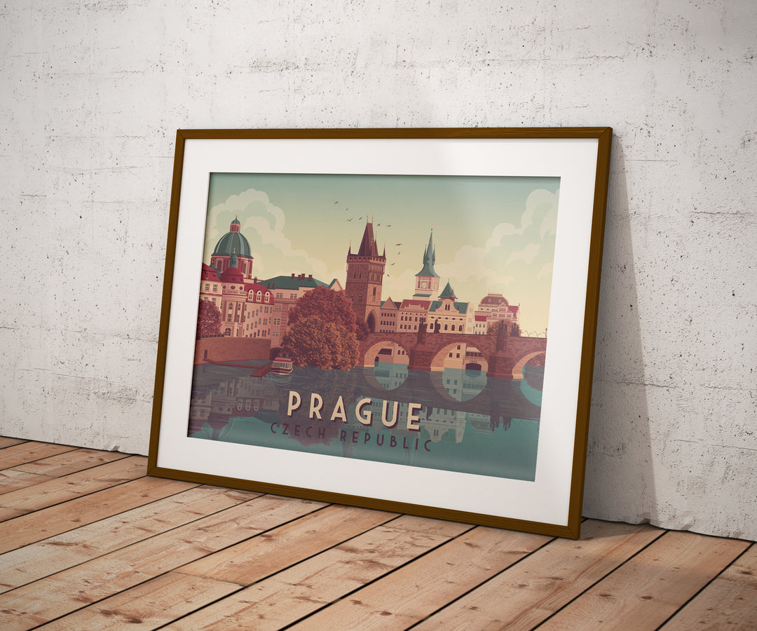 Prague Czech Republic Travel Poster