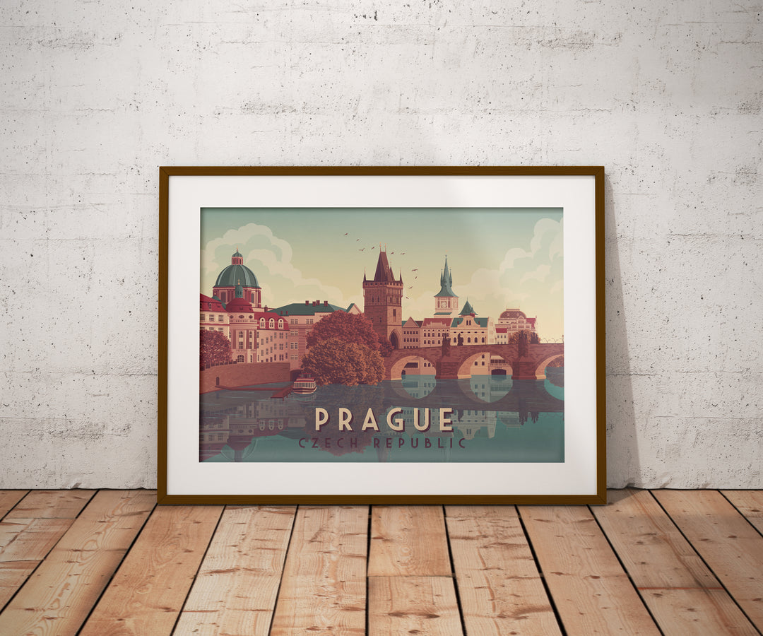 Prague Czech Republic Travel Poster