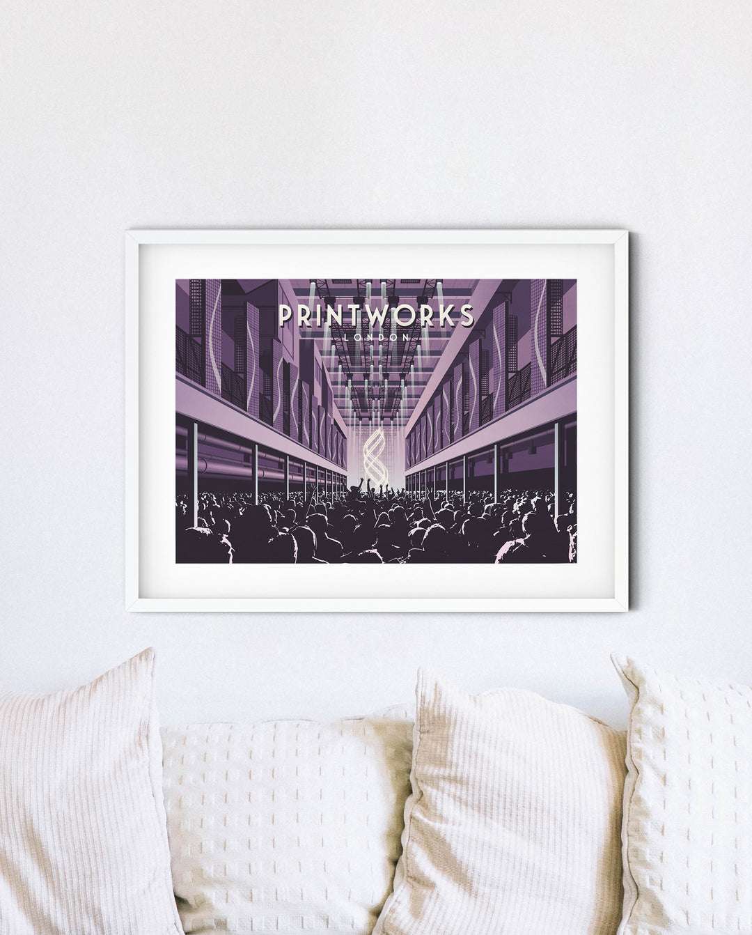 Printworks Nightclub London Travel Poster