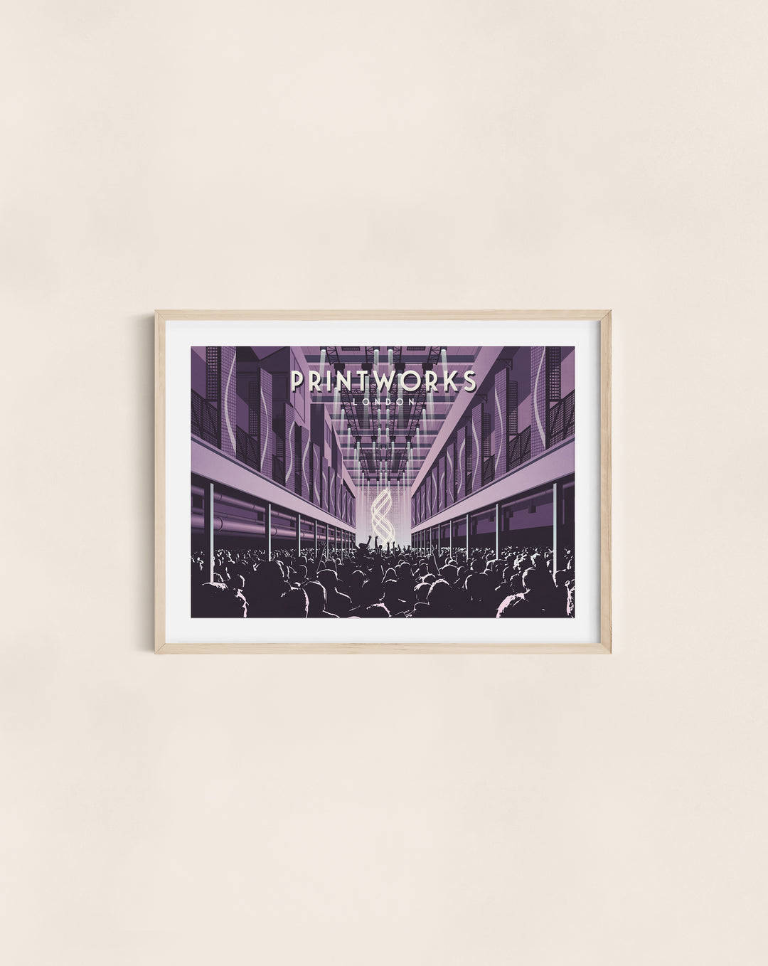 Printworks Nightclub London Travel Poster