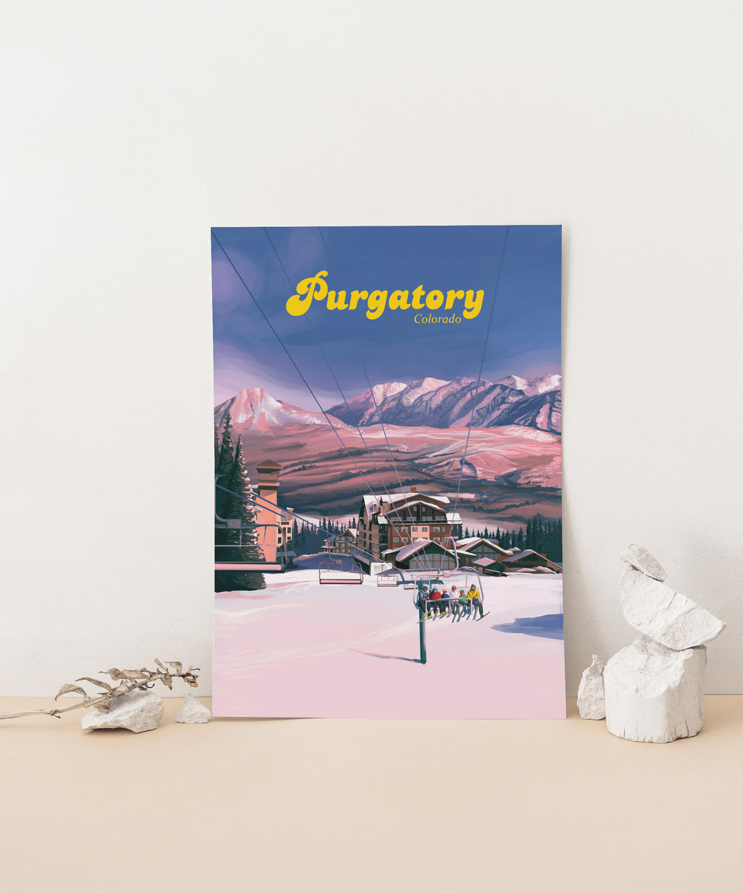 Purgatory Ski Resort Travel Poster