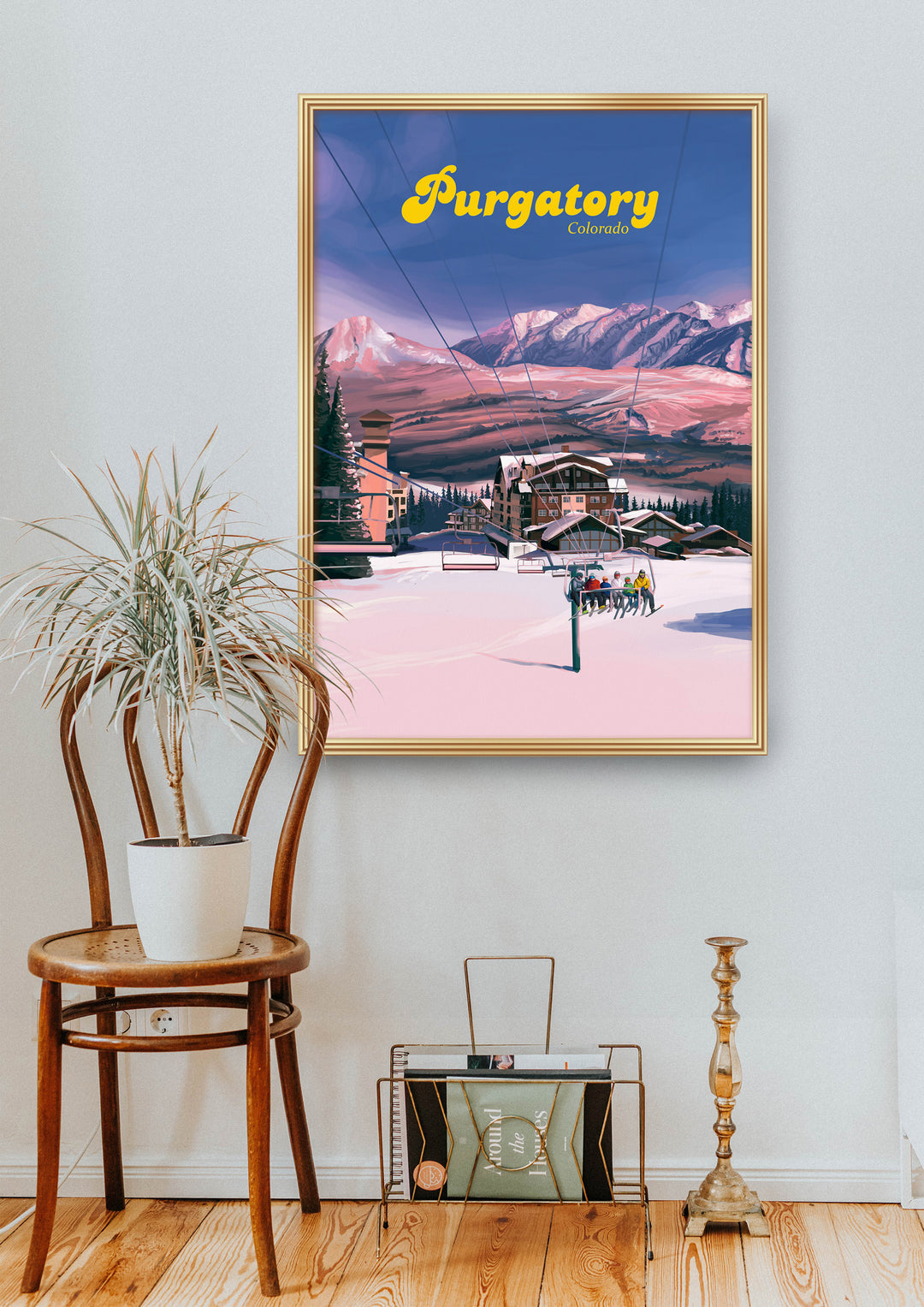 Purgatory Ski Resort Travel Poster