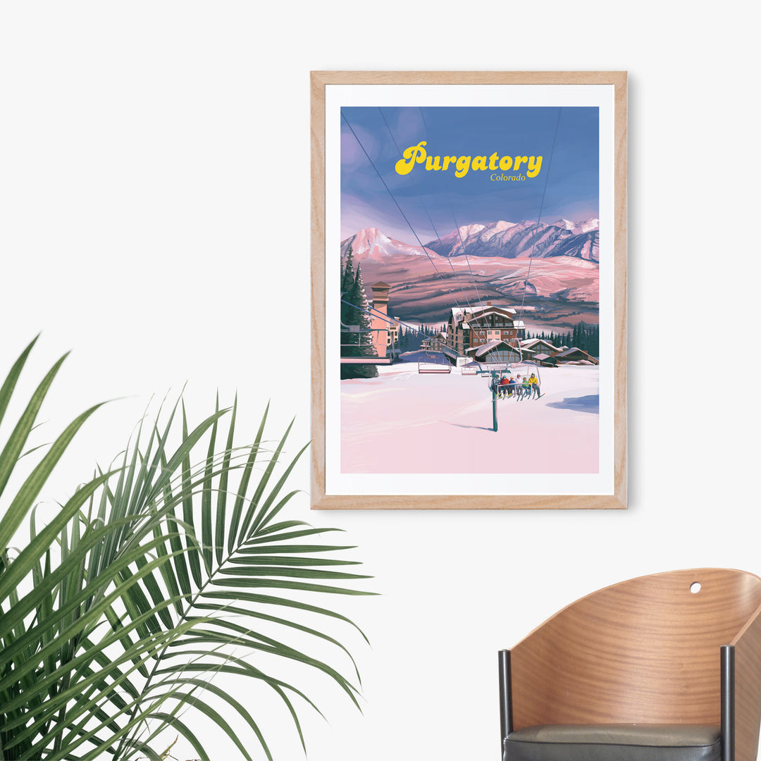 Purgatory Ski Resort Travel Poster