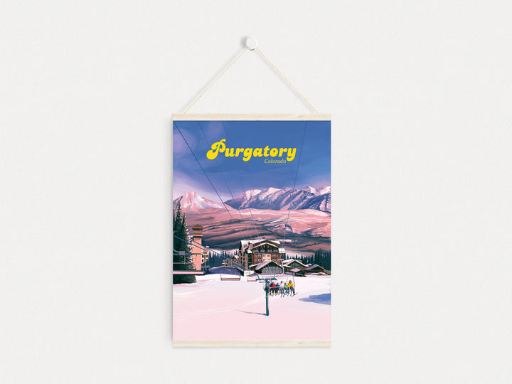 Purgatory Ski Resort Travel Poster