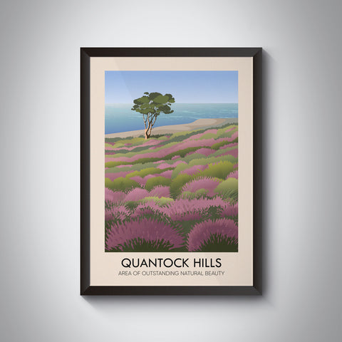 Quantock Hills AONB Travel Poster