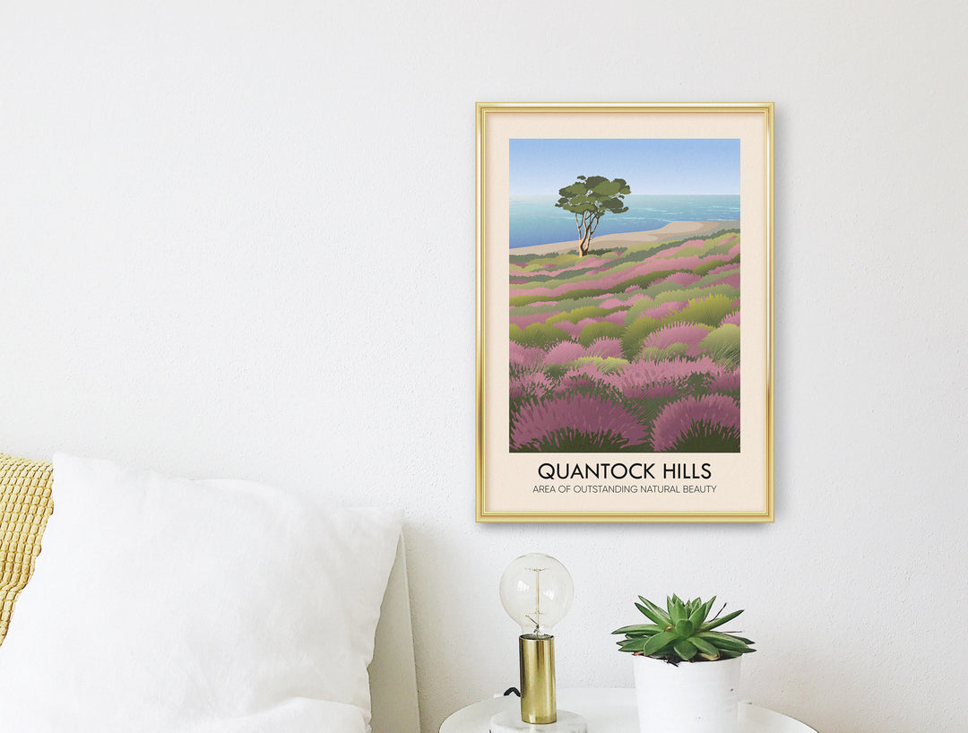 Quantock Hills AONB Travel Poster