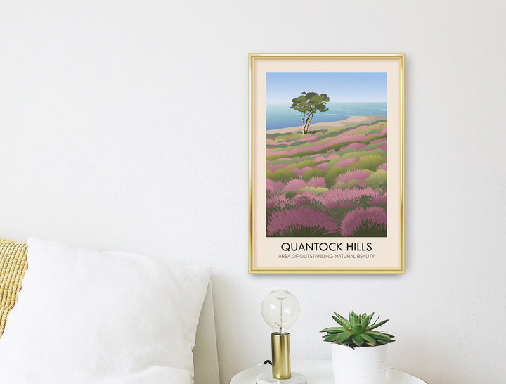 Quantock Hills AONB Travel Poster