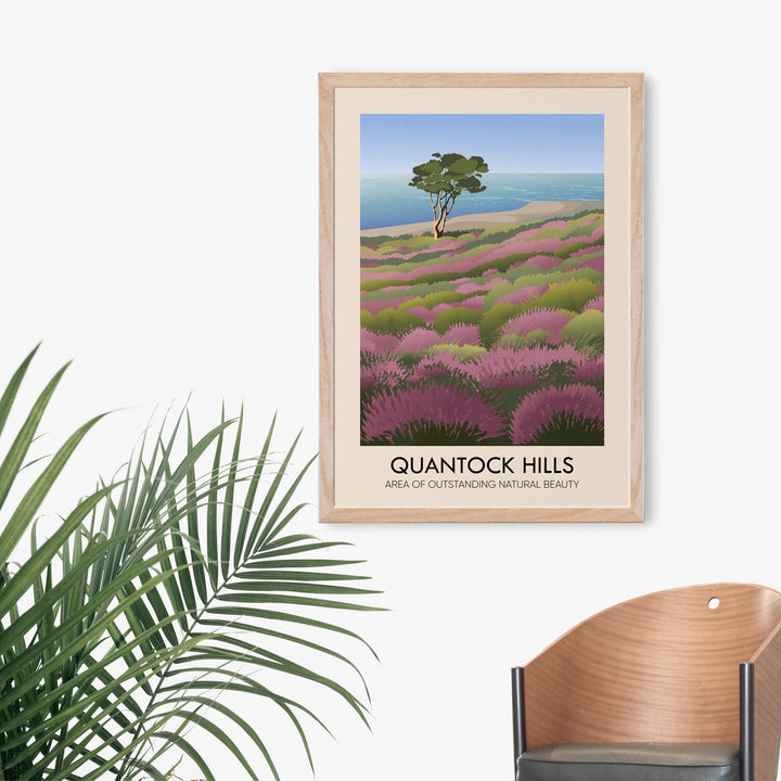 Quantock Hills AONB Travel Poster