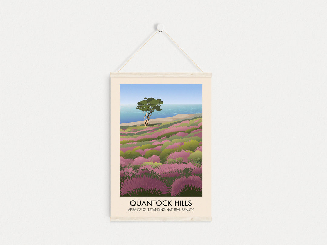 Quantock Hills AONB Travel Poster