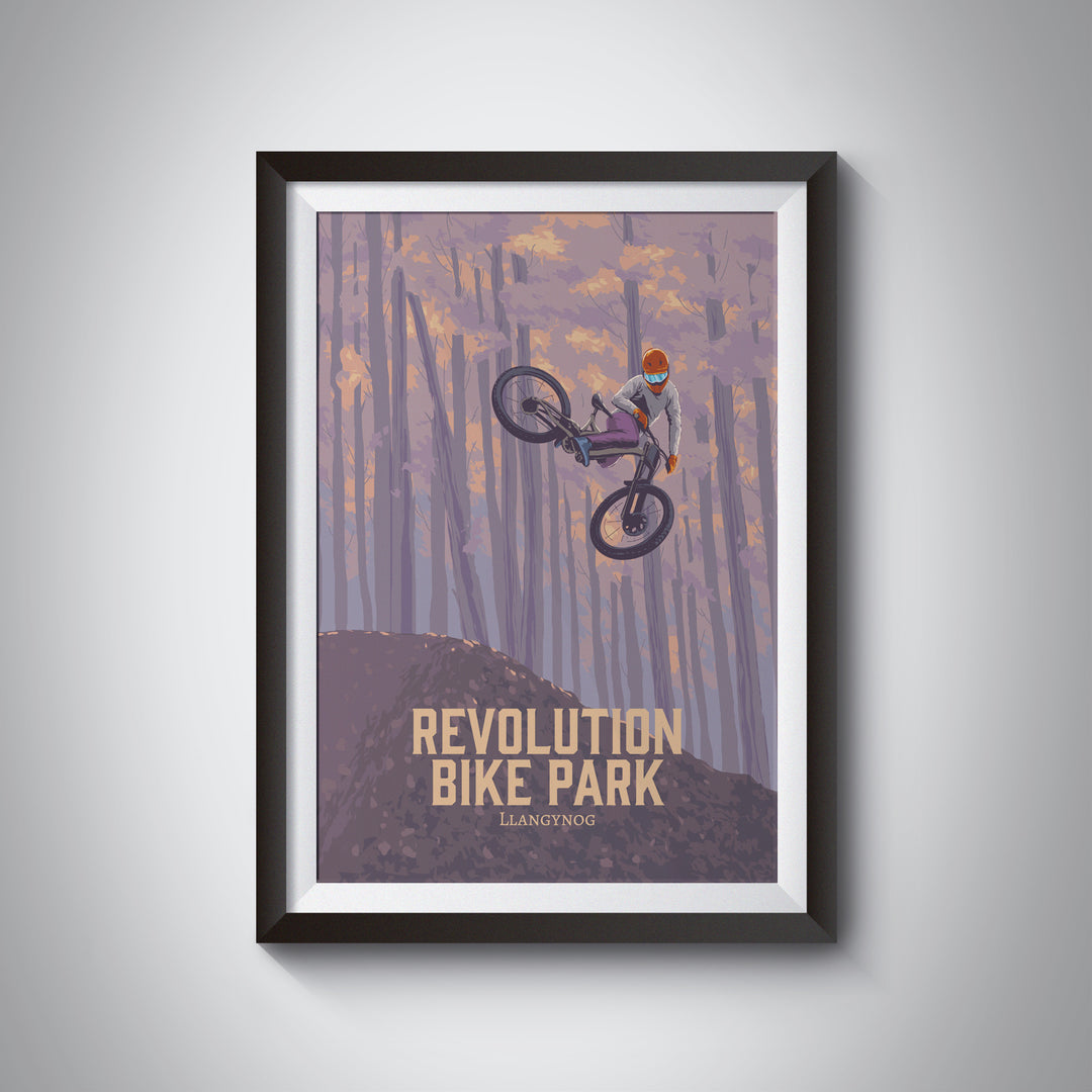 Revolution Bike Park Mountain Biking Travel Poster