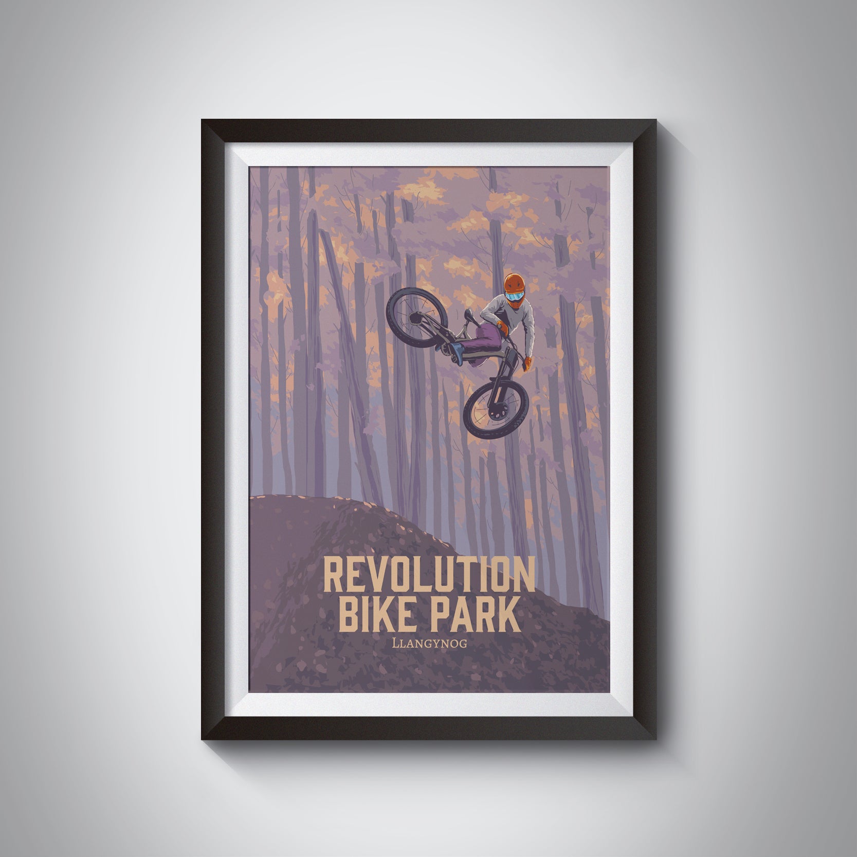 Revolution Bike Park Mountain Biking Travel Poster