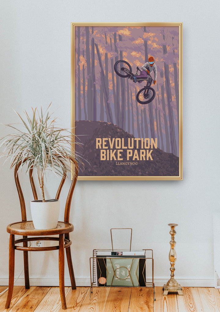 Revolution Bike Park Mountain Biking Travel Poster