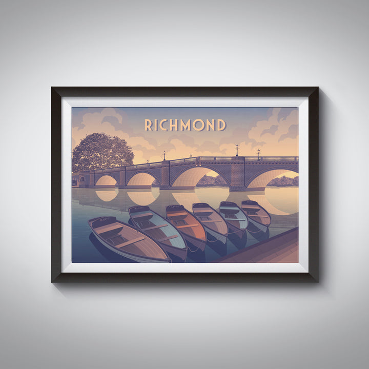 Richmond London Travel Poster