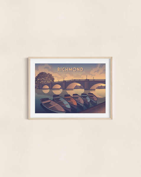 Richmond London Travel Poster
