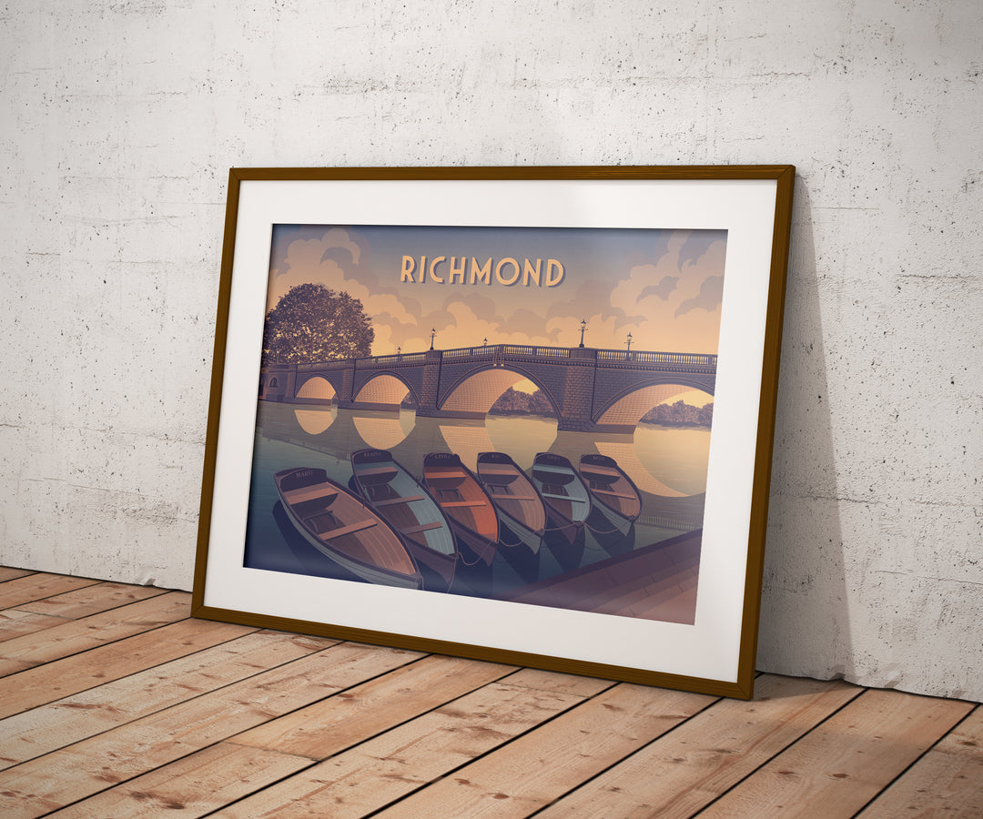 Richmond London Travel Poster