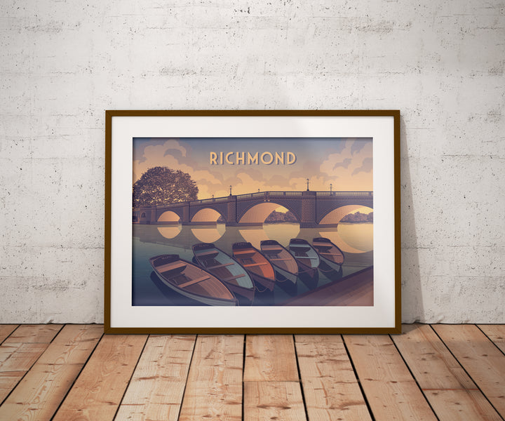 Richmond London Travel Poster