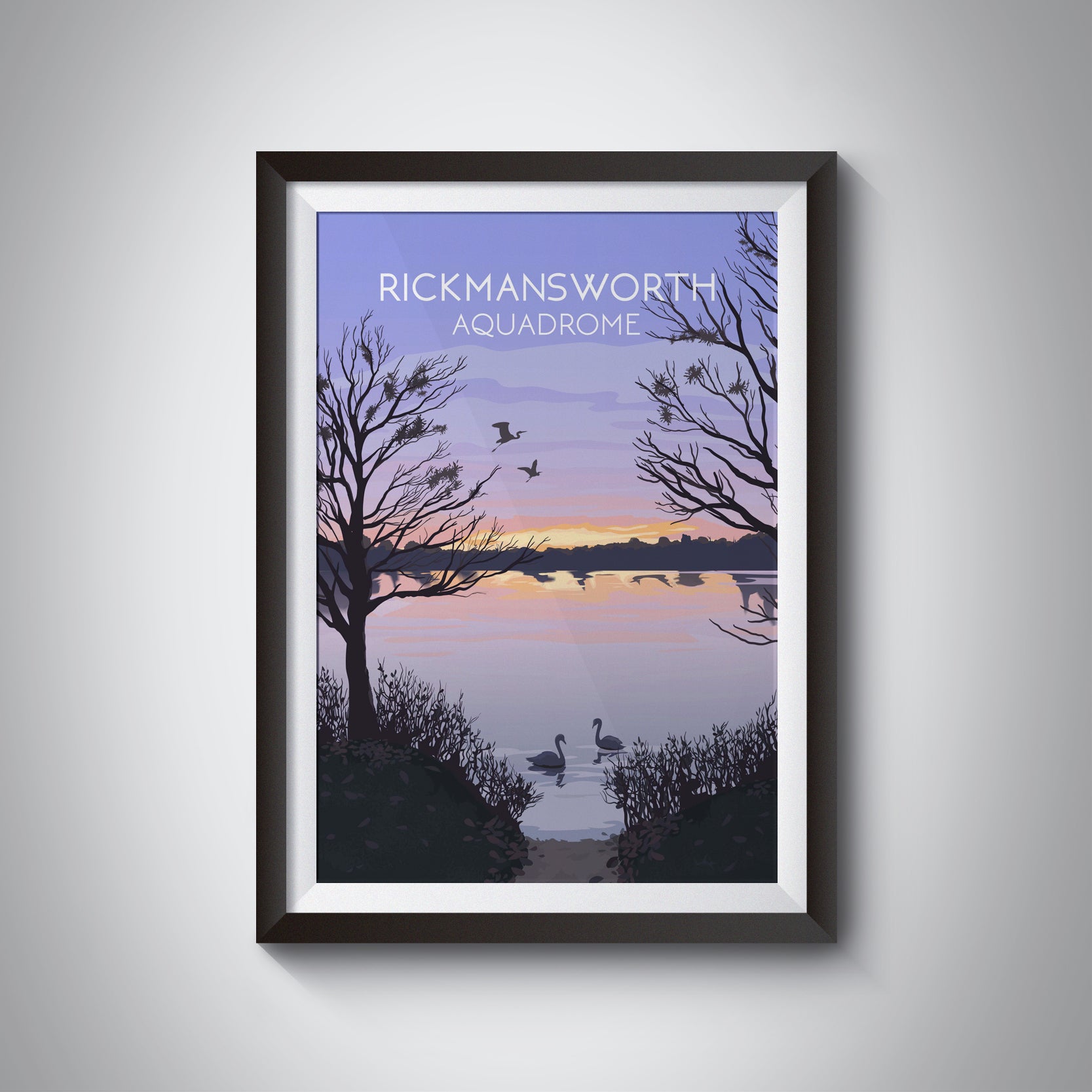 Rickmansworth Aquadrome Travel Poster