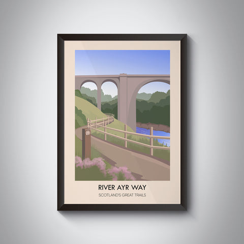 River Ayr Way Scotland's Great Trails Poster
