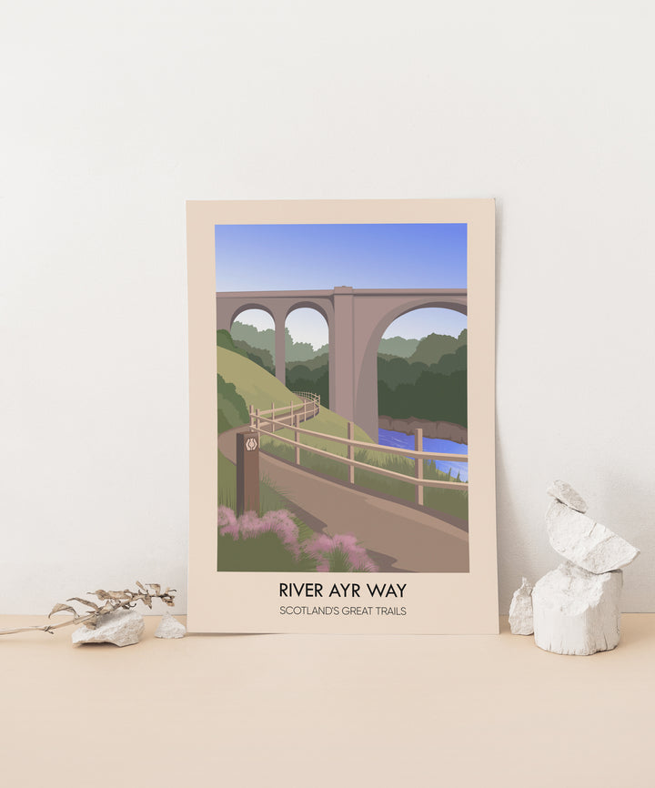 River Ayr Way Scotland's Great Trails Poster