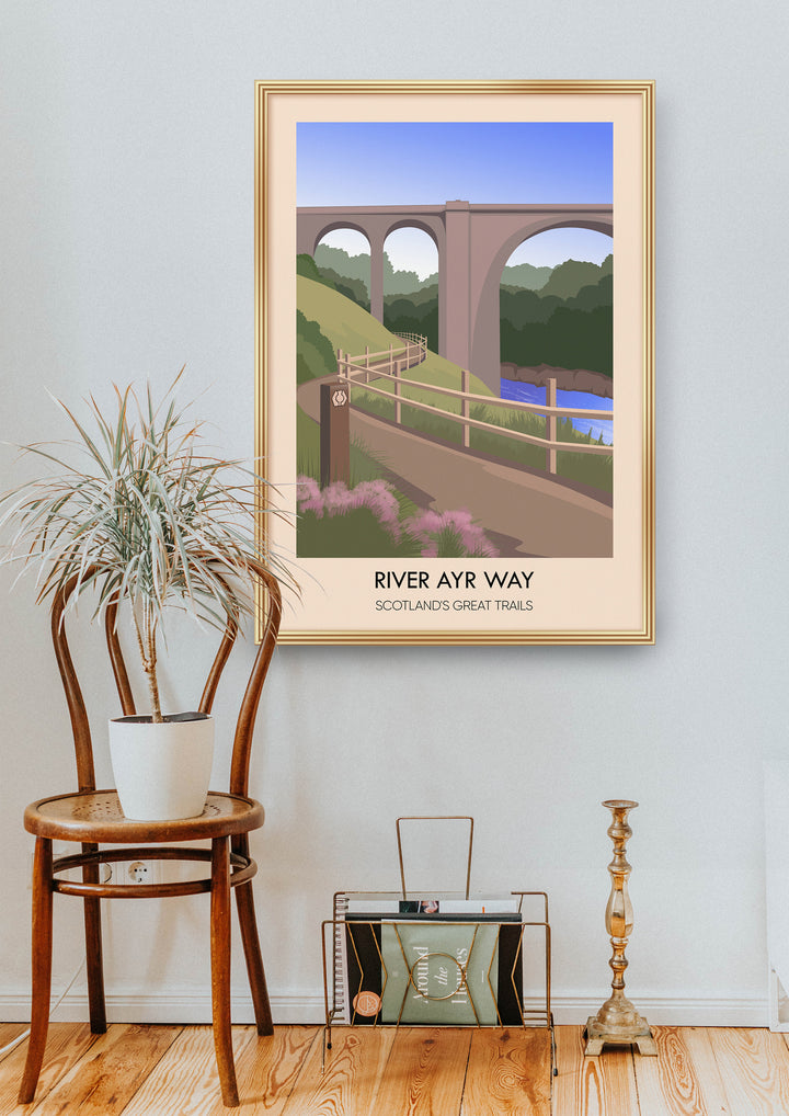 River Ayr Way Scotland's Great Trails Poster