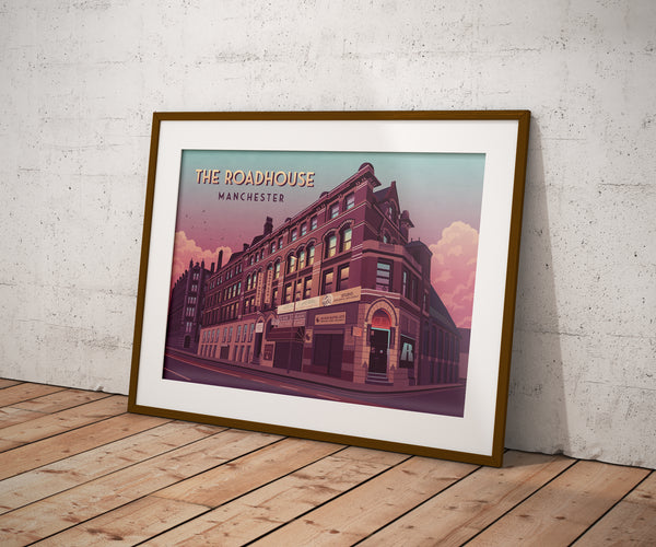 The Roadhouse Manchester Travel Poster