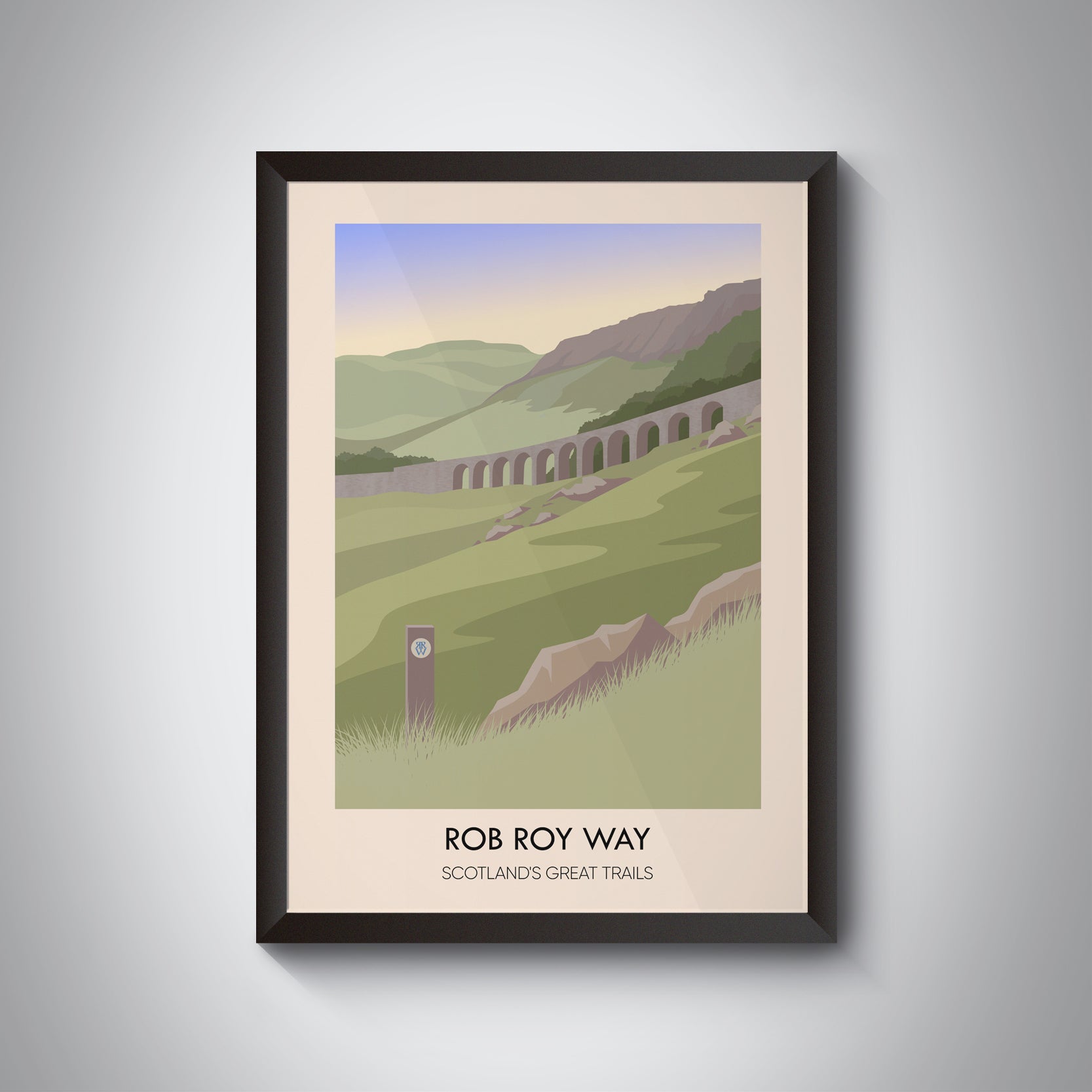Rob Roy Way Scotland's Great Trails Poster