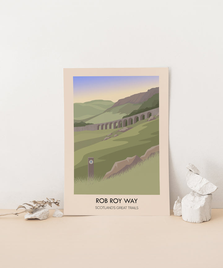 Rob Roy Way Scotland's Great Trails Poster