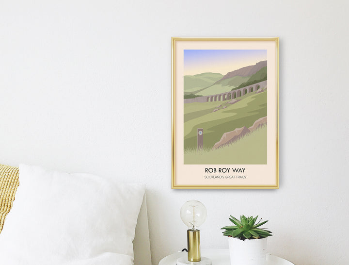 Rob Roy Way Scotland's Great Trails Poster