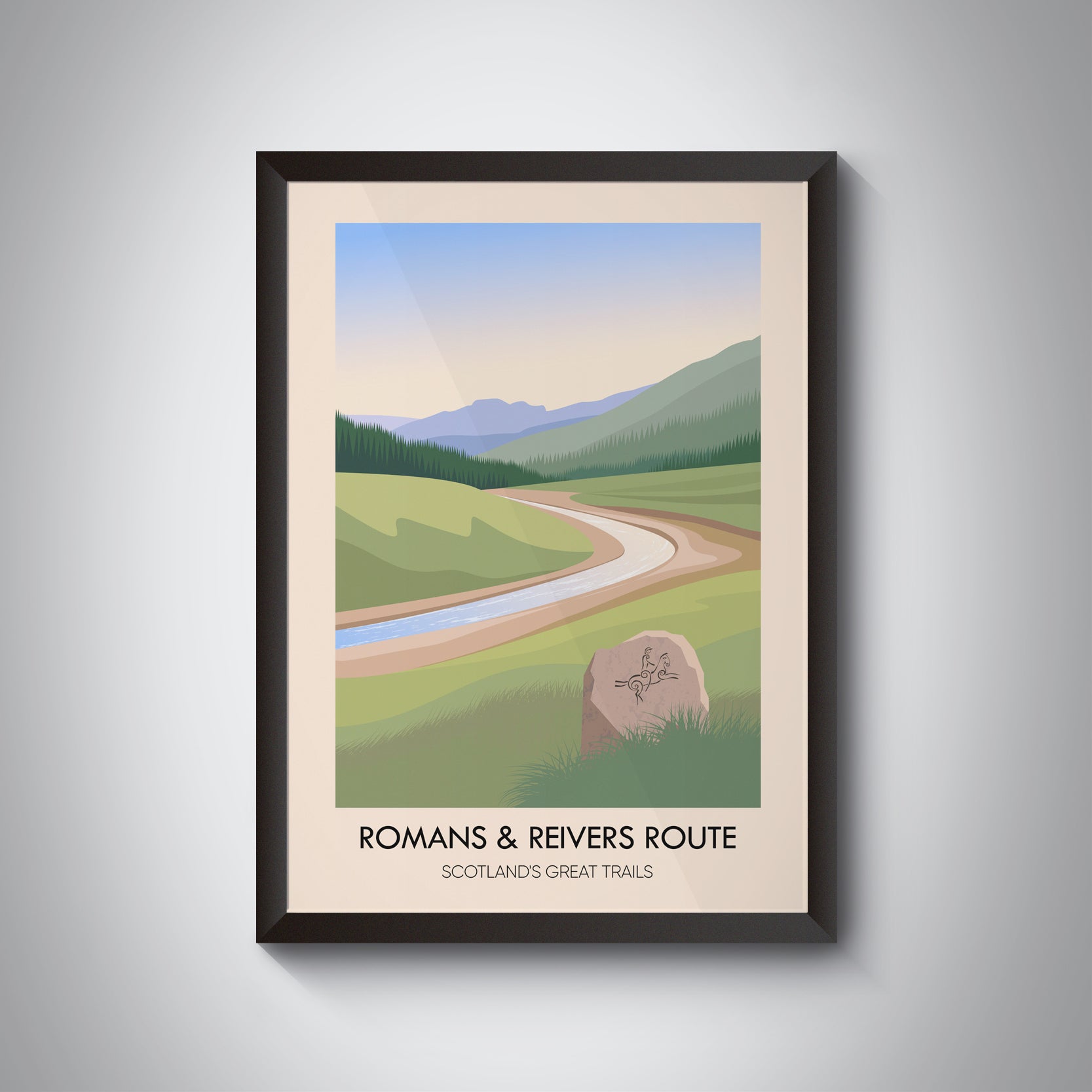 Romans and Reivers Route Scotland's Great Trails Poster