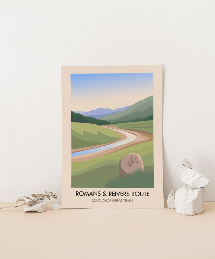 Romans and Reivers Route Scotland's Great Trails Poster